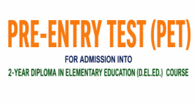 Pre-Entry Test for D.El.Ed