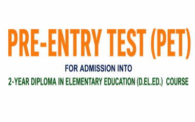 Pre-Entry Test for D.El.Ed